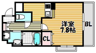カーサエスパシオ【801号室】の間取り
