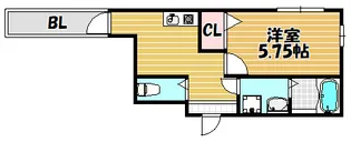 ラルゴKANON【202号室】の間取り