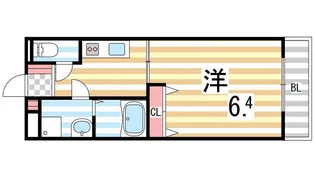 クレアール【202号室】の間取り