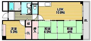 デイグラン鶴見EAST【402号室】の間取り