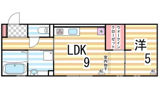 ラピスラズリ【102号室】の間取り