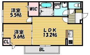 ヴェルドミール【301号室】の間取り