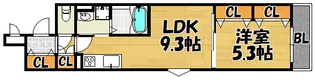 クリエオーレ徳庵【104号室】の間取り