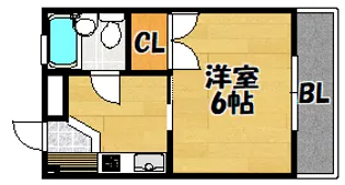 メゾン花園【102号室】の間取り