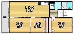 松栄畷ハイツ【103号室】の間取り