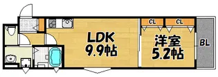 ラモーナ門真南【303号室】の間取り
