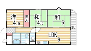 アメニティK&SPART1【301号室】の間取り