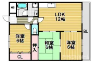 パストラル住道【305号室】の間取り
