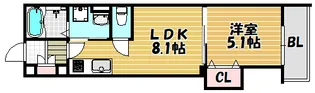 クリエオーレ東山町【303号室】の間取り