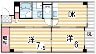 メゾン三島【303号室】の間取り