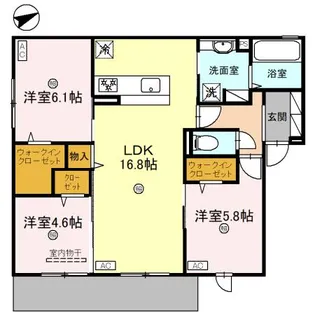 プレステージア忍ケ丘2【101号室】の間取り