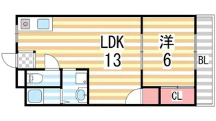 ジュエル壱番館【203号室】の間取り
