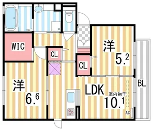 ジョリーマノワールの間取り