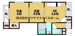 第三シャルマン四條畷【205号室】の間取り