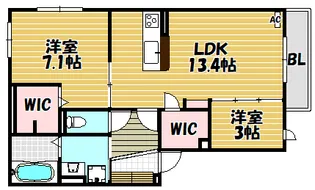 プリマヴェーラ【302号室】の間取り