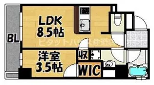 イーストレジデンス【401号室】の間取り