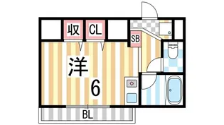 クレール住道の間取り