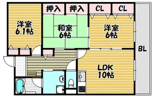VIO東中野【303号室】の間取り