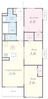 シャルムノール浜町の間取り