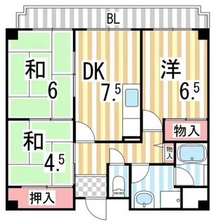 メゾンエクセレント【402号室】の間取り