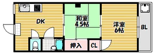諸福マンション【206号室】の間取り