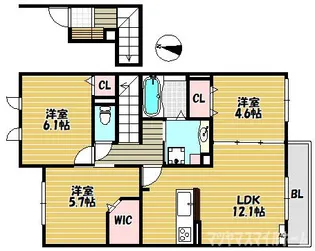 RANUNCULUS【201号室】の間取り