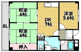 ホワイエアンノマエ【305号室】の間取り