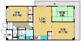 大東公園前ガーデンハイツ【316号室】の間取り