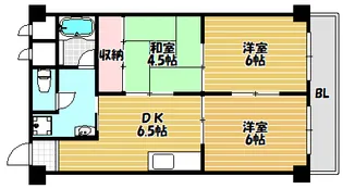 リアライズ住道南【602号室】の間取り