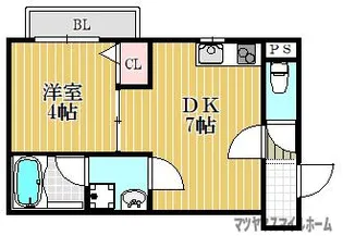 ネイビーハウス【204号室】の間取り