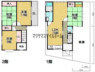 奈良県天理市遠田町584-20【一戸建】の間取り
