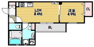 ピレーネ焼野【101号室】の間取り
