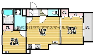 ピレーネ焼野【204号室】の間取り