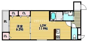 フジパレス鴻池新田V番館【2階】の間取り