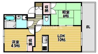 シャトレヴェールA棟【202号室】の間取り