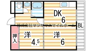 第三シャルマン四條畷【302号室】の間取り