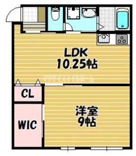 三ツ川マンション【305号室】の間取り