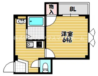 アンビエント三箇【202号室】の間取り