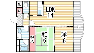 アルブル【403号室】の間取り