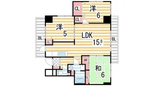 イーストマンション【501号室】の間取り