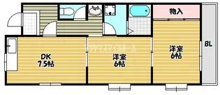 グリーンハイツ栄【205号室】の間取り