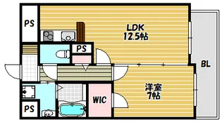ラベニール【205号室】の間取り