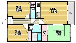 WESTヒルズ鴻池の間取り