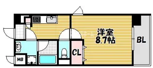 ディアコートハナテン【203号室】の間取り