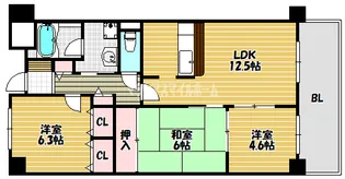リヴィエールデュノール【503号室】の間取り