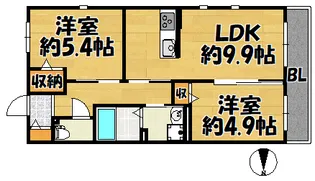 T リヒトハイム【103号室】の間取り