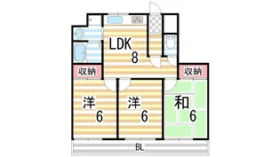 エステート野崎【205号室】の間取り
