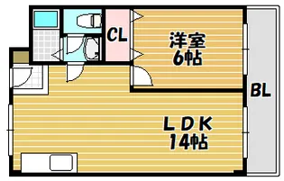 ツーイー大東【101号室】の間取り