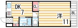 諸福マンション【403号室】の間取り