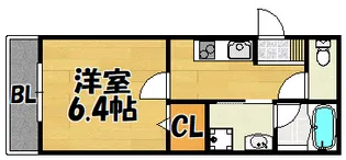 ロータリーマンション鴻池倶楽部【203号室】の間取り